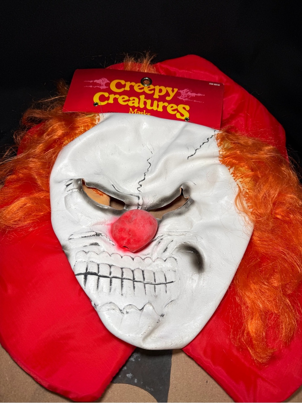 Vintage Clown Halloween Mask 1995